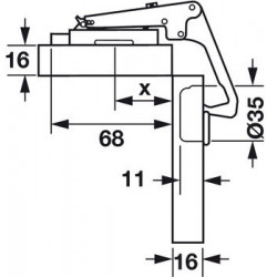 Charniere Salice Sans Embase - Ref. 32919700
